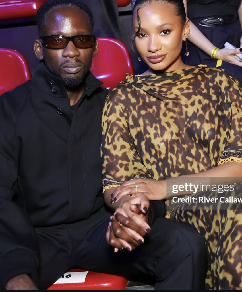 Temi Ajibade & Mr Eazi at Christian Louboutin SS26 Show