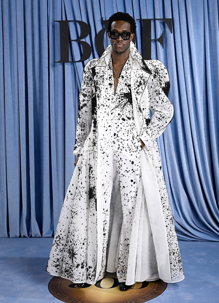 Wisdom Kaye at the Business of Fashion (BOF) gala